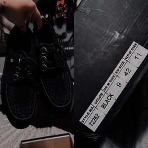 Black Suede creepers shoes